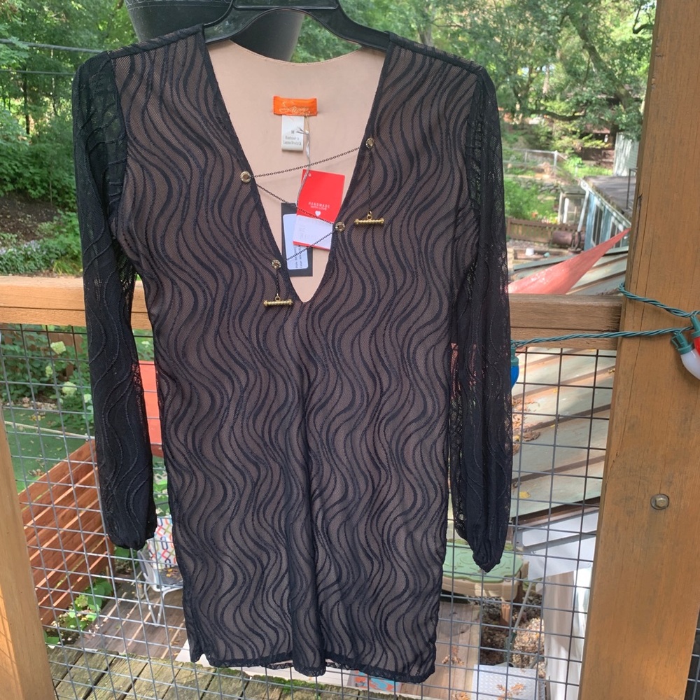 Black Lace Wave Savee Dress